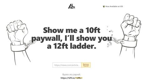 11 foot ladder paywall|10 Great 12ft Ladder Alternatives: Top Paywall Removers in 2024